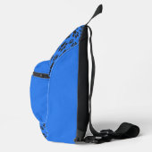 Dog Paws Black & White Polka Dot on tech blue Sling Bag (Rechts)
