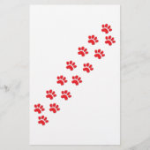 Dog Paws Briefpapier (Voorkant)
