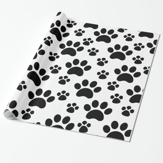 Dog Paws Cadeaupapier (Uitgerold)