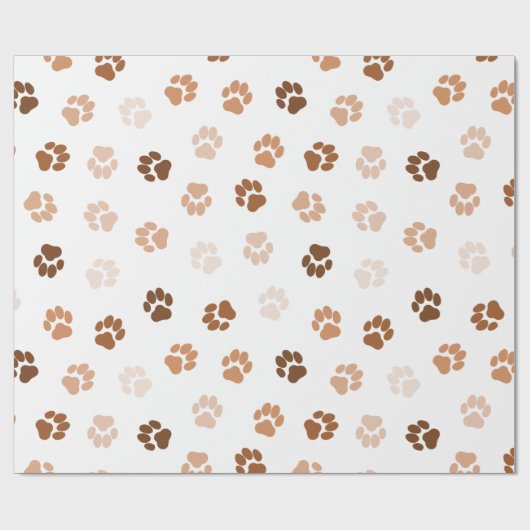 Dog paws cadeaupapier (Vlak)