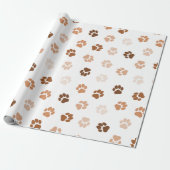 Dog paws cadeaupapier (Uitgerold)