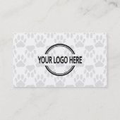 Dog Paws Custom Logo Visitekaartje (Achterkant)
