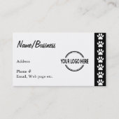 Dog Paws Custom Logo Visitekaartje (Voorkant)