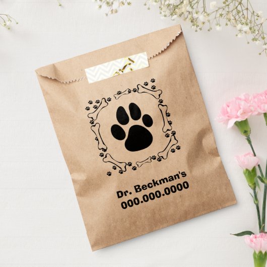 Dog Paws en Dog Botten Bedankzakje (Gezegeld)