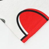 Dog Paws en harttekeningen Fleece Deken (Hoek)