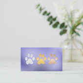 Dog Paws Footprints | Animal Care Visitekaartje (Staand voorkant)