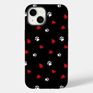 Dog Paws Heart Pattern Case-Mate iPhone 14 Hoesje