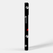 Dog Paws Heart Pattern Case-Mate iPhone Case (Achterkant / Rechts)