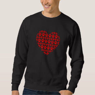 Dog Paws Heart Puppy Dog Eigenaar Pet Trui
