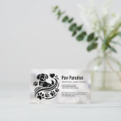 Dog Paws Hearts | Boke Visitekaartje (Staand voorkant)