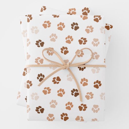 Dog paws inpakpapier vel (In situ)