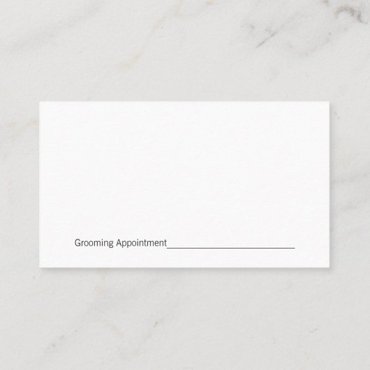 Dog Paws Logo | Vrouwen trainen honden Afsprakenkaartje (Achterkant)