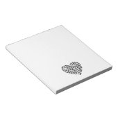 Dog Paws Love Heart Notitieblok (Schuin)