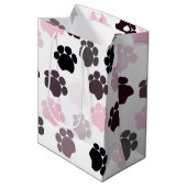 Dog Paws Medium Gift Bag Cadeauzakje (Voorkant Gekanteld)