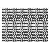 Dog Paws met zwart en wit dierenvriend Tafelkleed (Voorkant (Horizontaal))