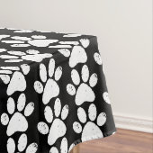 Dog Paws met zwart en wit dierenvriend Tafelkleed (Voorbeeld)