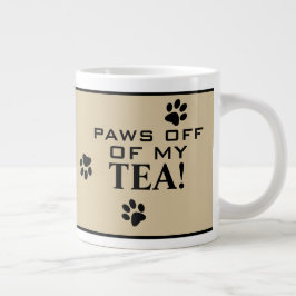 Dog Paws Off Typografie Tea Lover's Specialty Grote Koffiekop
