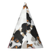 Dog paws patroon Bernese Mountain Dog Feesthoedjes (Achterkant)