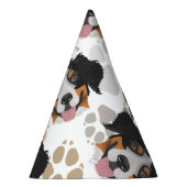 Dog paws patroon Bernese Mountain Dog Feesthoedjes (Rechts)