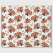 Dog paws patroon Rhodesian Ridgeback Cadeaupapier (Vlak)