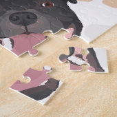 Dog paws patroon Staffordshire Bull Terrier Legpuzzel (Zijkant)