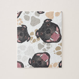 Dog paws patroon Staffordshire Bull Terrier Legpuzzel