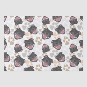 Dog paws patroon Staffordshire Bull Terrier Tissuepapier