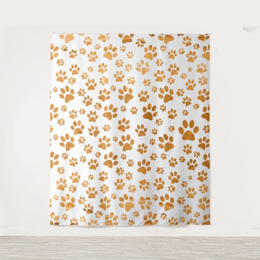 Dog Paws patroon Wandkleed (Voorkant)