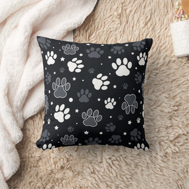 Dog Paws Pattern – Funny Gift for Pet Lovers Kussen (Deken)