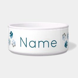 Dog Paws - Pergolven en naam van zandbak Voerbakje