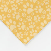 Dog Paws Pet Blanket Fleece Deken (Hoek)