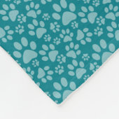 Dog Paws Pet Blanket Fleece Deken (Hoek)