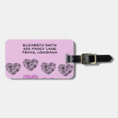 Dog Paws, puppy Paws, Animal Paws, Heart, Pet Bagagelabel (Voorkant horizontaal)