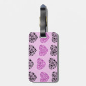 Dog Paws, puppy Paws, Animal Paws, Heart, Pet Bagagelabel (Achterkant verticaal)