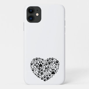 Dog Paws, puppy Paws, Animal Paws, Heart, Pet Case-Mate iPhone Case