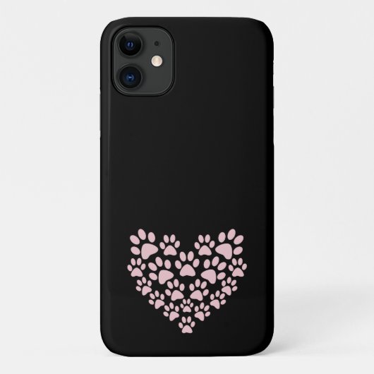 Dog Paws, puppy Paws, Animal Paws, Heart, Pet Case-Mate iPhone Case (Achterkant)
