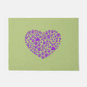 Dog Paws, puppy Paws, Animal Paws, Heart, Pet Deurmat (Voorkant)