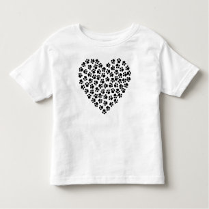 Dog Paws, puppy Paws, Animal Paws, Heart, Pet Kinder Shirts