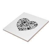 Dog Paws, puppy Paws, Animal Paws, Heart, Pet Tegeltje (Zijkant)