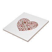Dog Paws, puppy Paws, Animal Paws, Heart, Pet Tegeltje (Zijkant)