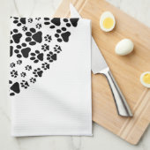 Dog Paws, puppy Paws, Animal Paws, Heart, Pet Theedoek (Quarter Fold)