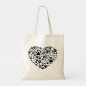 Dog Paws, puppy Paws, Animal Paws, Heart, Pet Tote Bag (Achterkant)