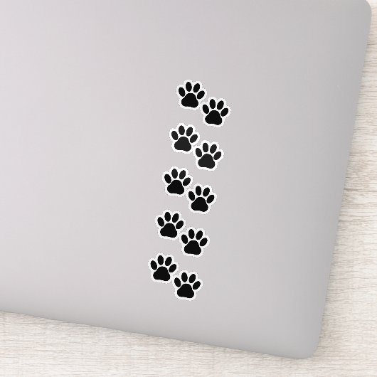 Dog Paws, puppy Paws, Animal Paws, Pet, Black Paws Sticker (Detail)