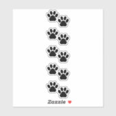 Dog Paws, puppy Paws, Animal Paws, Pet, Black Paws Sticker (Vel)