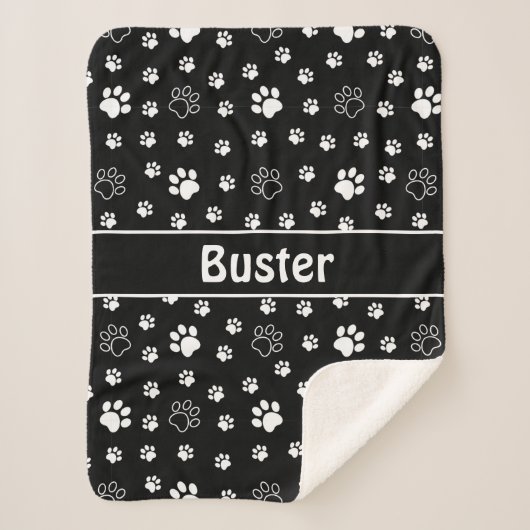 Dog Paws Sherpa Dog Blanket Sherpa Deken (Voorkant)