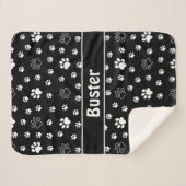 Dog Paws Sherpa Dog Blanket Sherpa Deken (Voorkant (horizontaal))