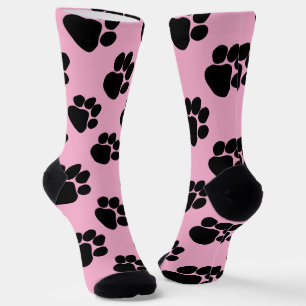 Dog Paws Verjaardag Gift Roze Sokken