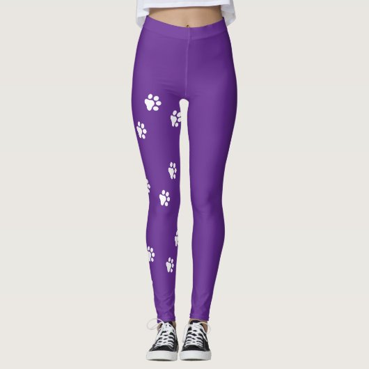 Dog Paws Womens Leggings (Voorkant)