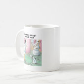 Dog Pees op Snowman Koffiemok (Voorkant links)
