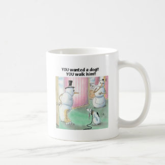 Dog Pees op Snowman Koffiemok